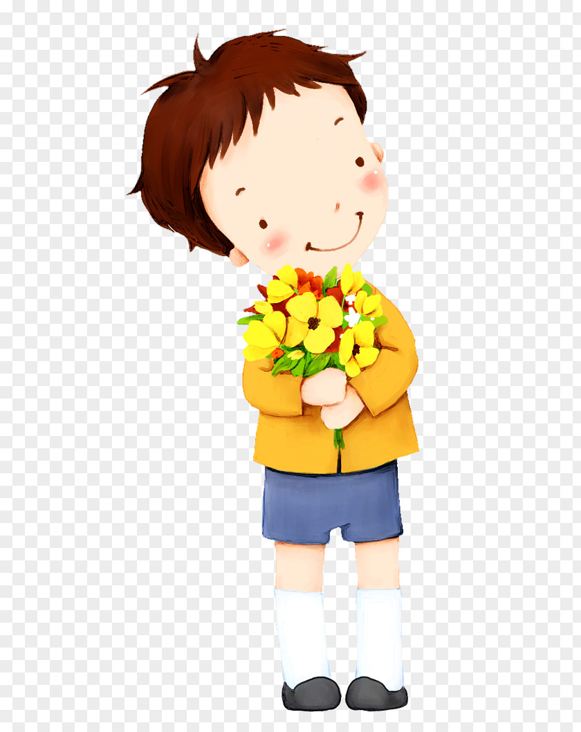 Cartoon Man Boy God Child Family PNG