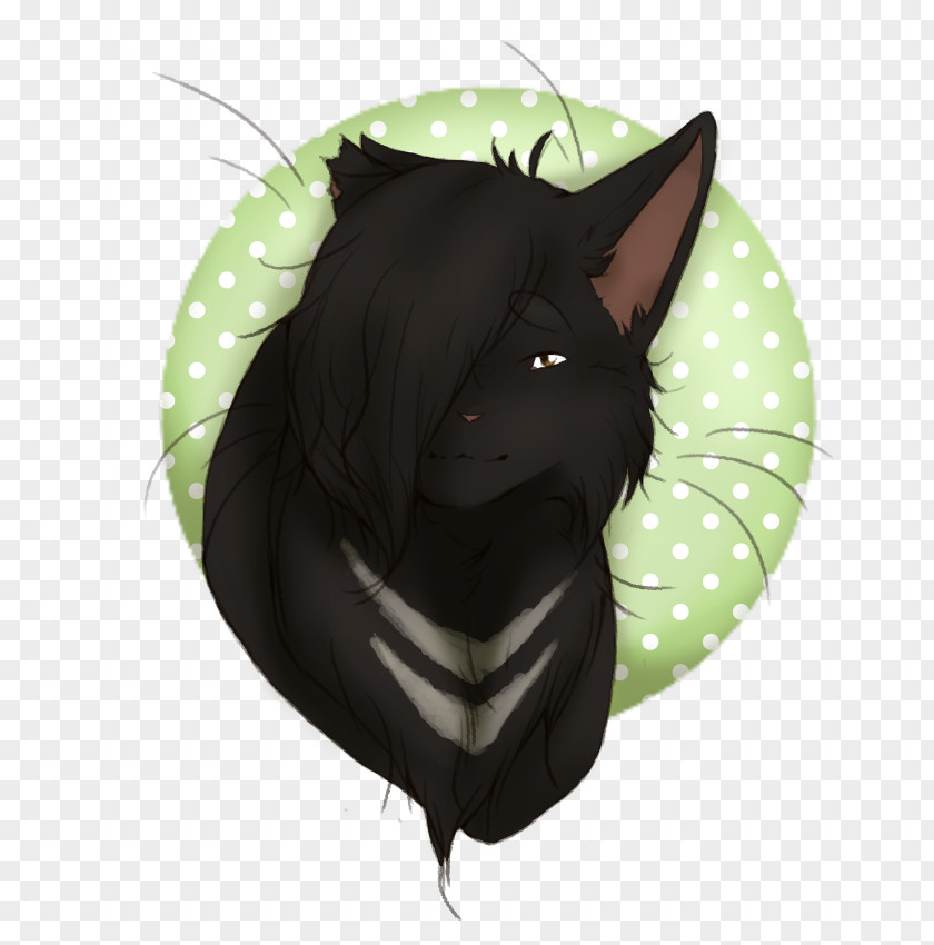 Cat Whiskers Snout Tail Black M PNG