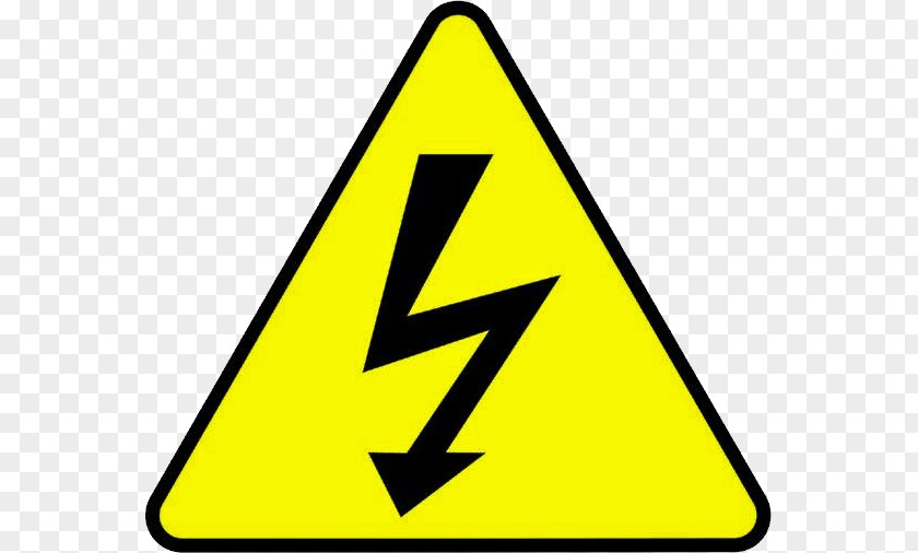 High Voltage Electricity Warning Sign PNG