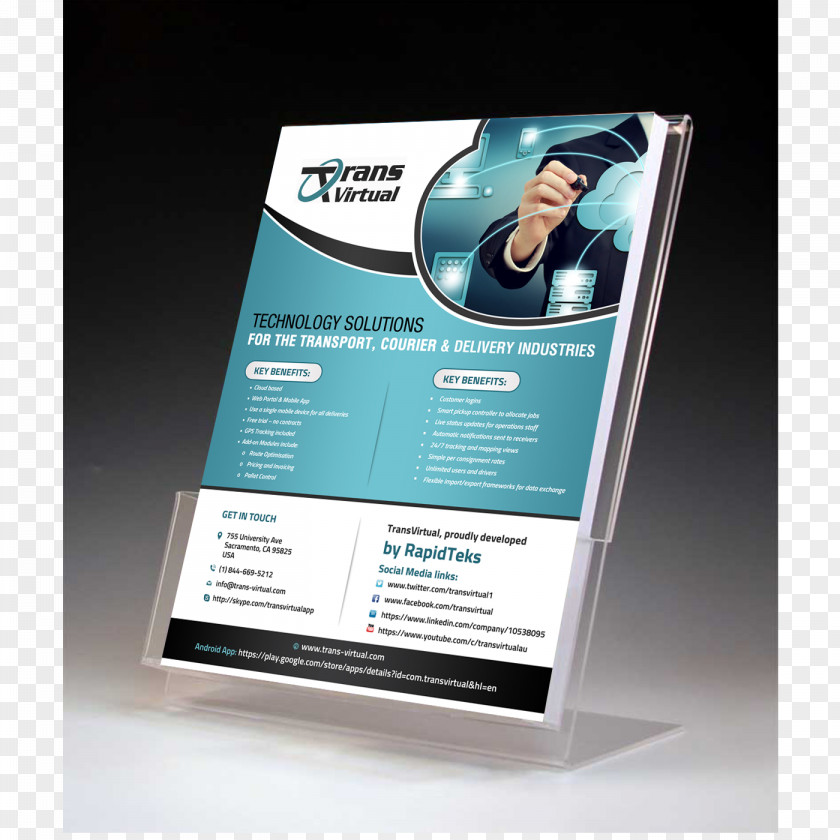 Modern Brochure Display Advertising Brand PNG