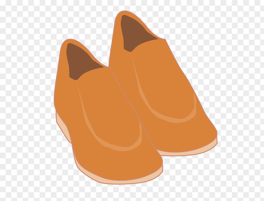 Orange Footwear Background PNG