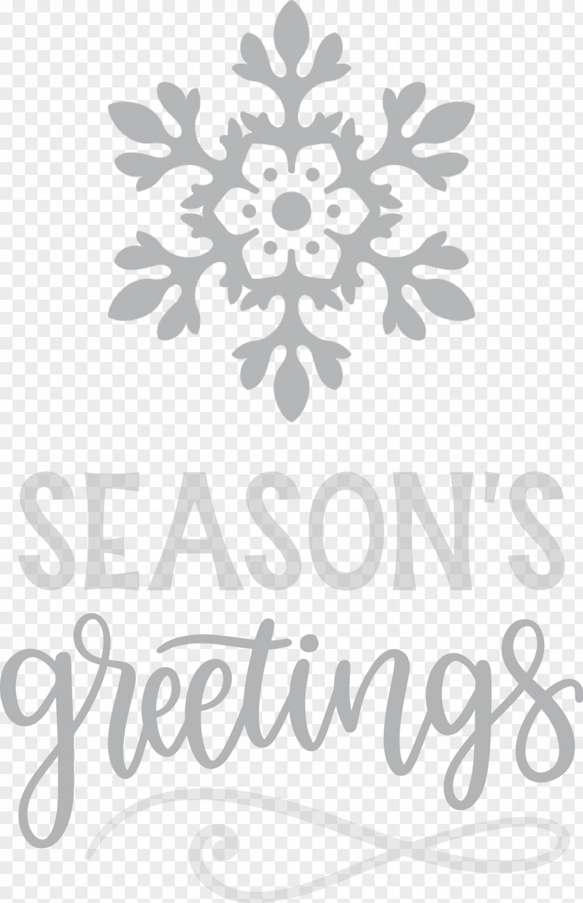Seasons Greetings Winter Snow PNG