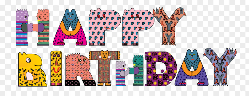 Happy Birthday ANIMALS Cake To You Wish Clip Art PNG