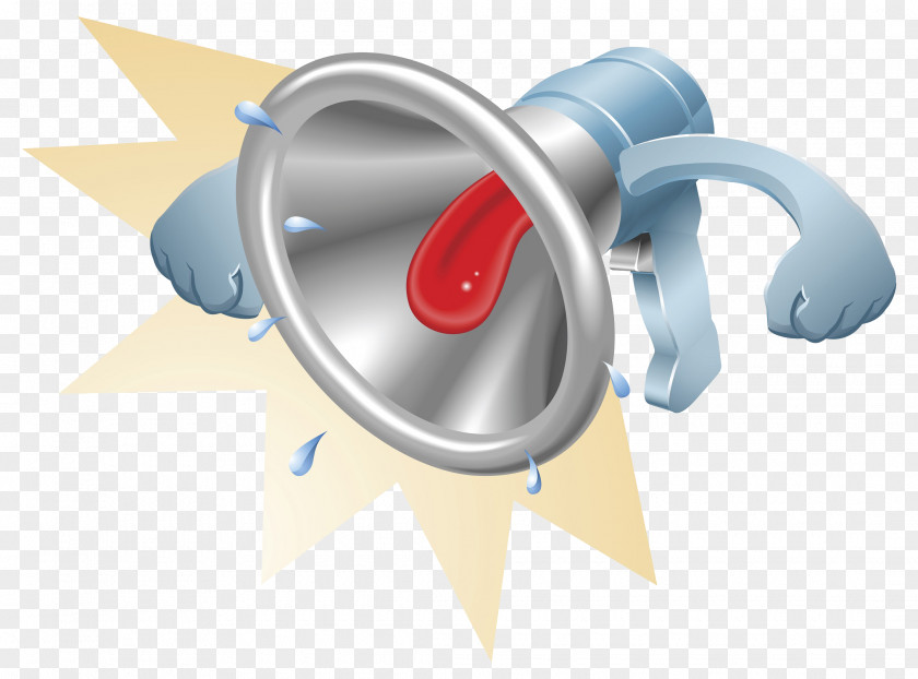 A Horn With Tongue Megaphone Royalty-free Illustration PNG