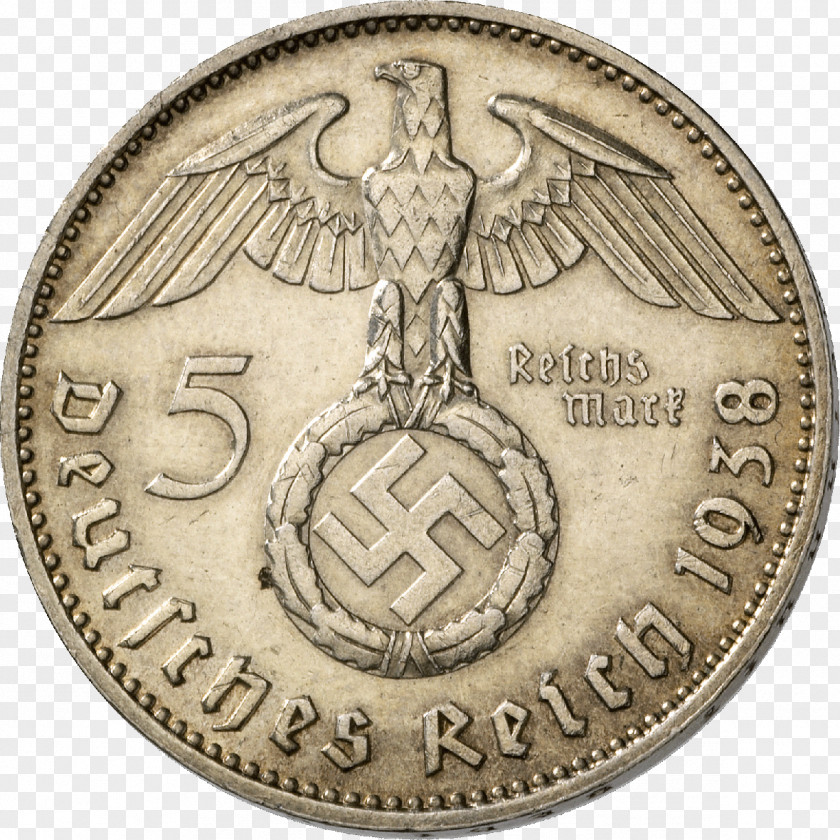 Nazi Germany Coin Reichsmark German Empire PNG Empire, 5 dime coin clipart PNG
