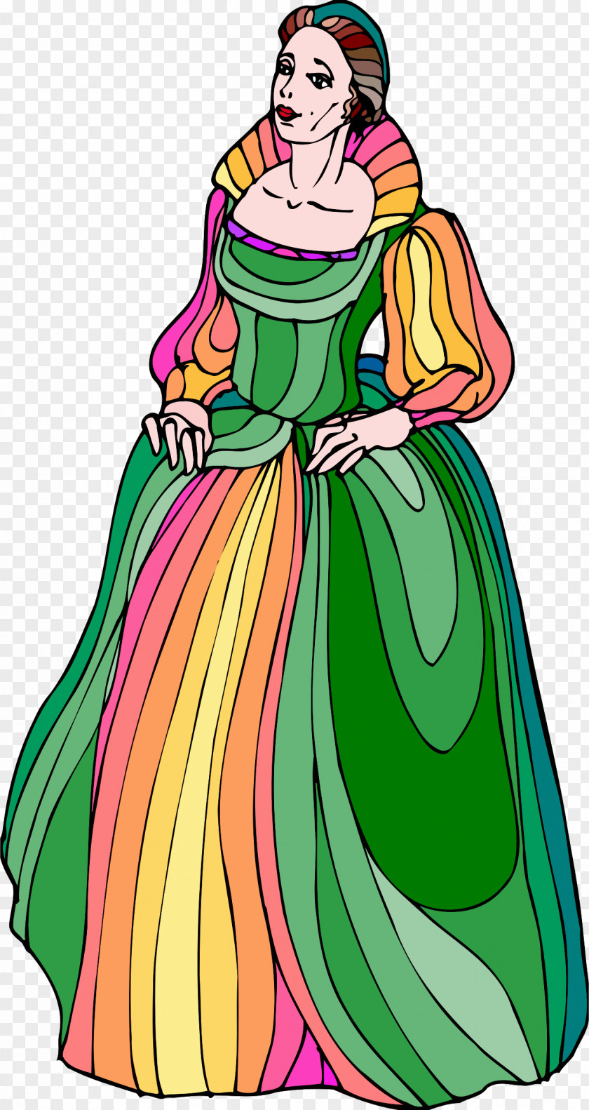 Playwright Female Statue Gown Clip Art PNG