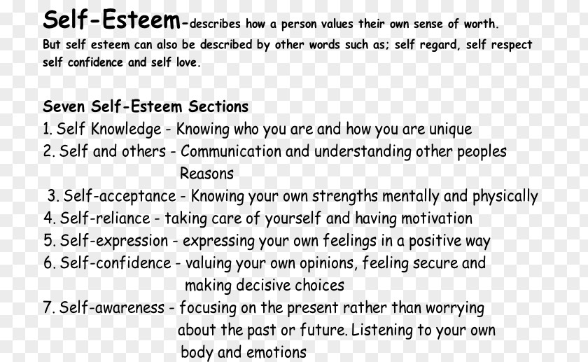 Self-esteem Document Line Angle Organism White PNG