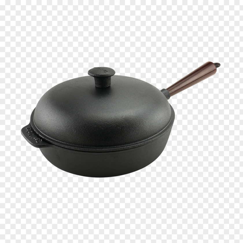 Frying Pan Cast Iron Lid Induction Cooking PNG