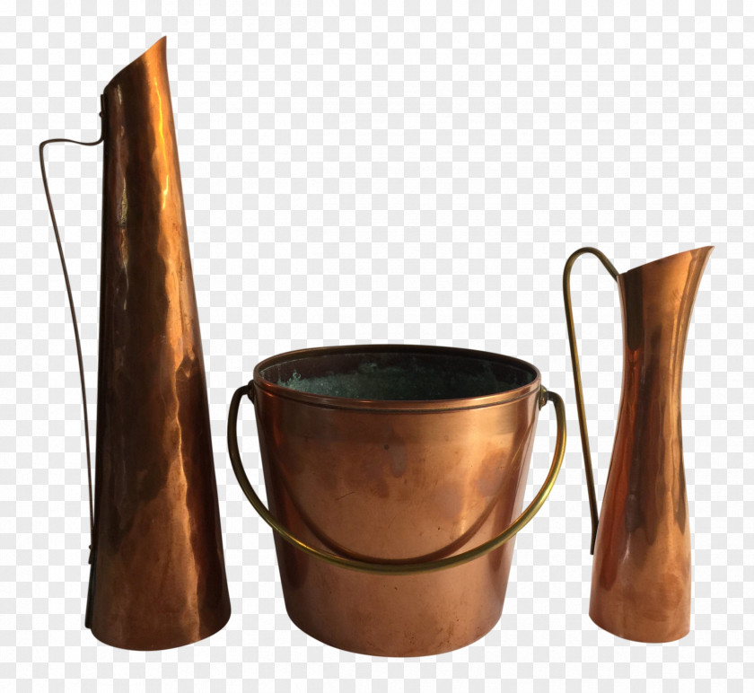 George Home Metallic Copper Effect Vase Chairish Design PNG