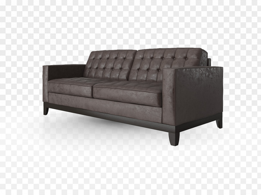 Table Loveseat Bed Frame Ebony Faux Leather (D8507) PNG