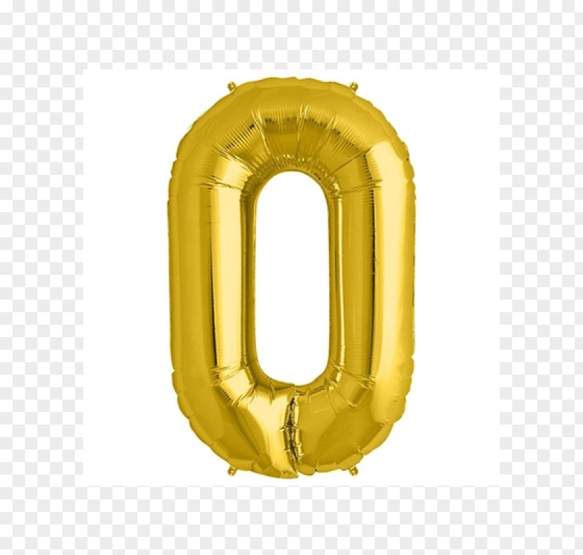 Balloon Mylar Gold Number Helium PNG