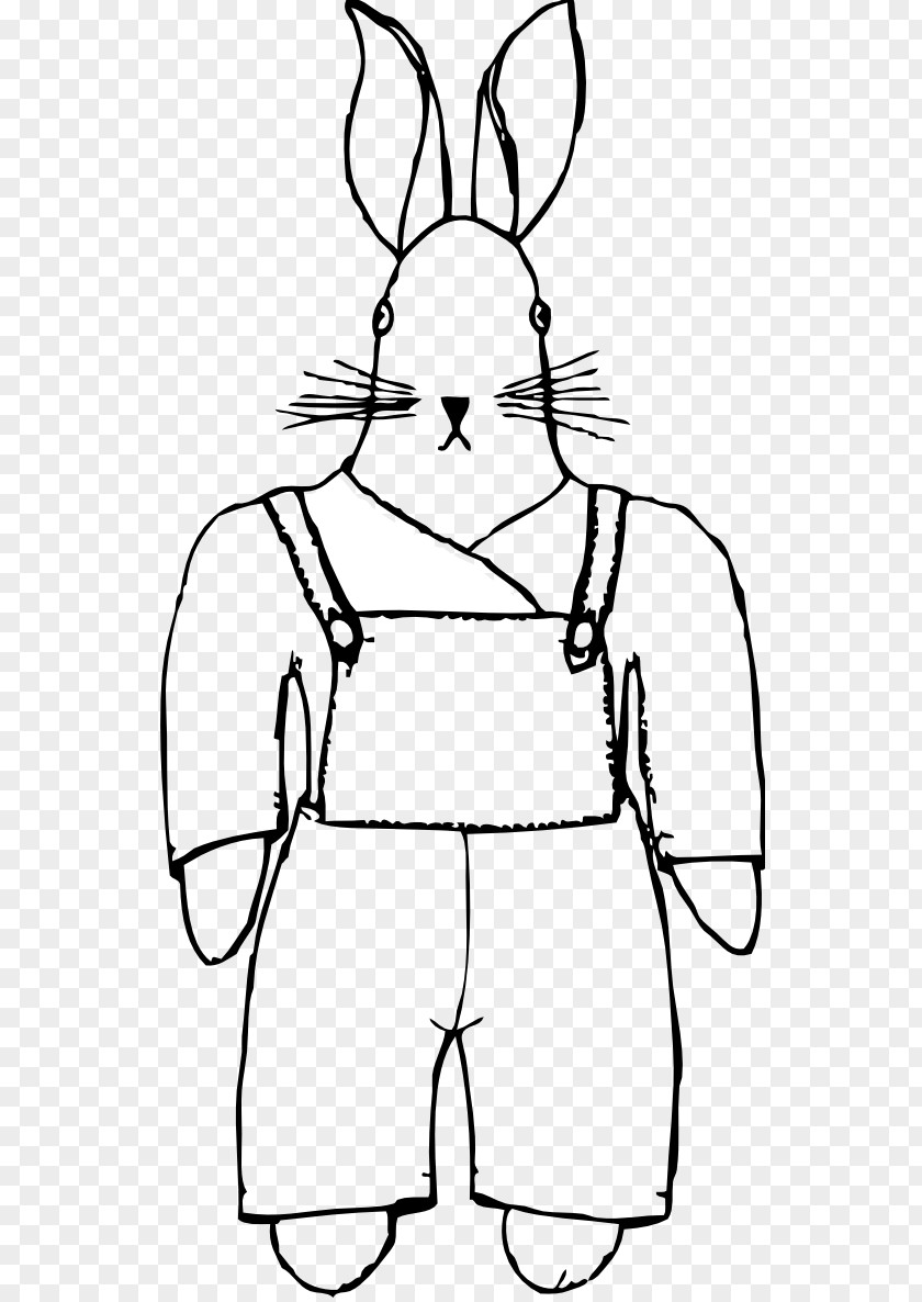 Black And White Bunny Pictures Coloring Book Rabbit Clip Art PNG