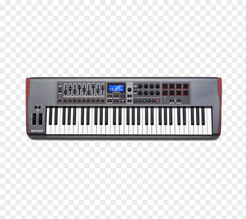 MIDI Controllers Novation Impulse 61 Keyboard Digital Music Systems PNG keyboard Systems, clipart PNG