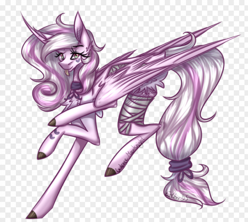 Moonknight Fairy Horse Mammal Sketch PNG