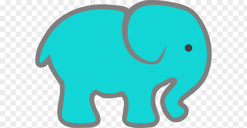 Elephant Clip Art Indian Turquoise Elephantidae PNG