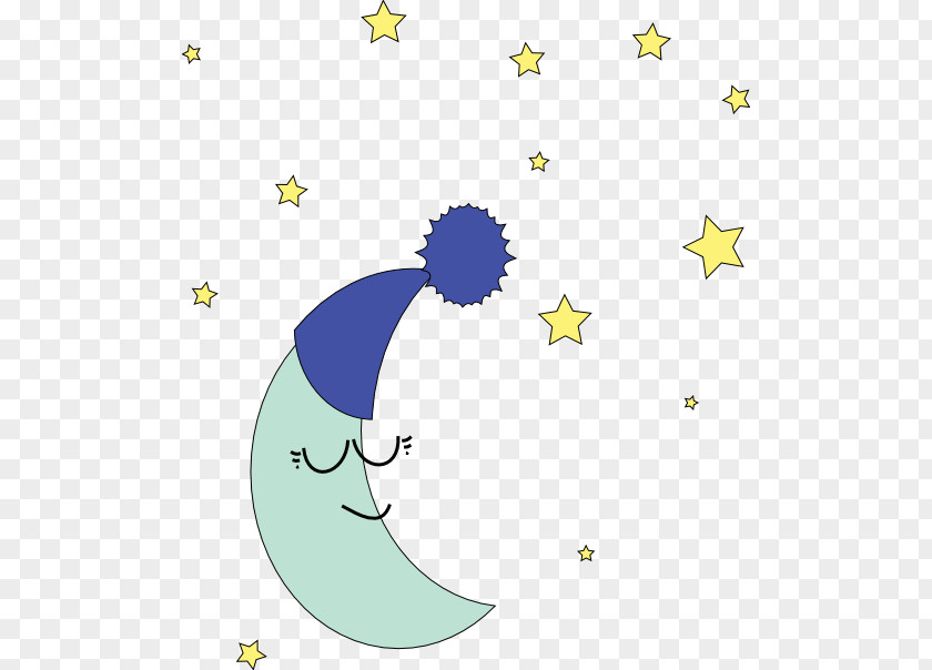 Sleepy Drawing Moon Clip Art PNG