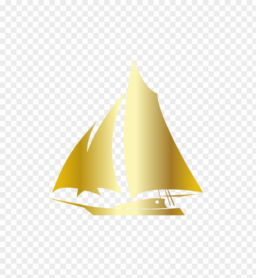 Vector Cartoon Hand Painted Sailboat PNG