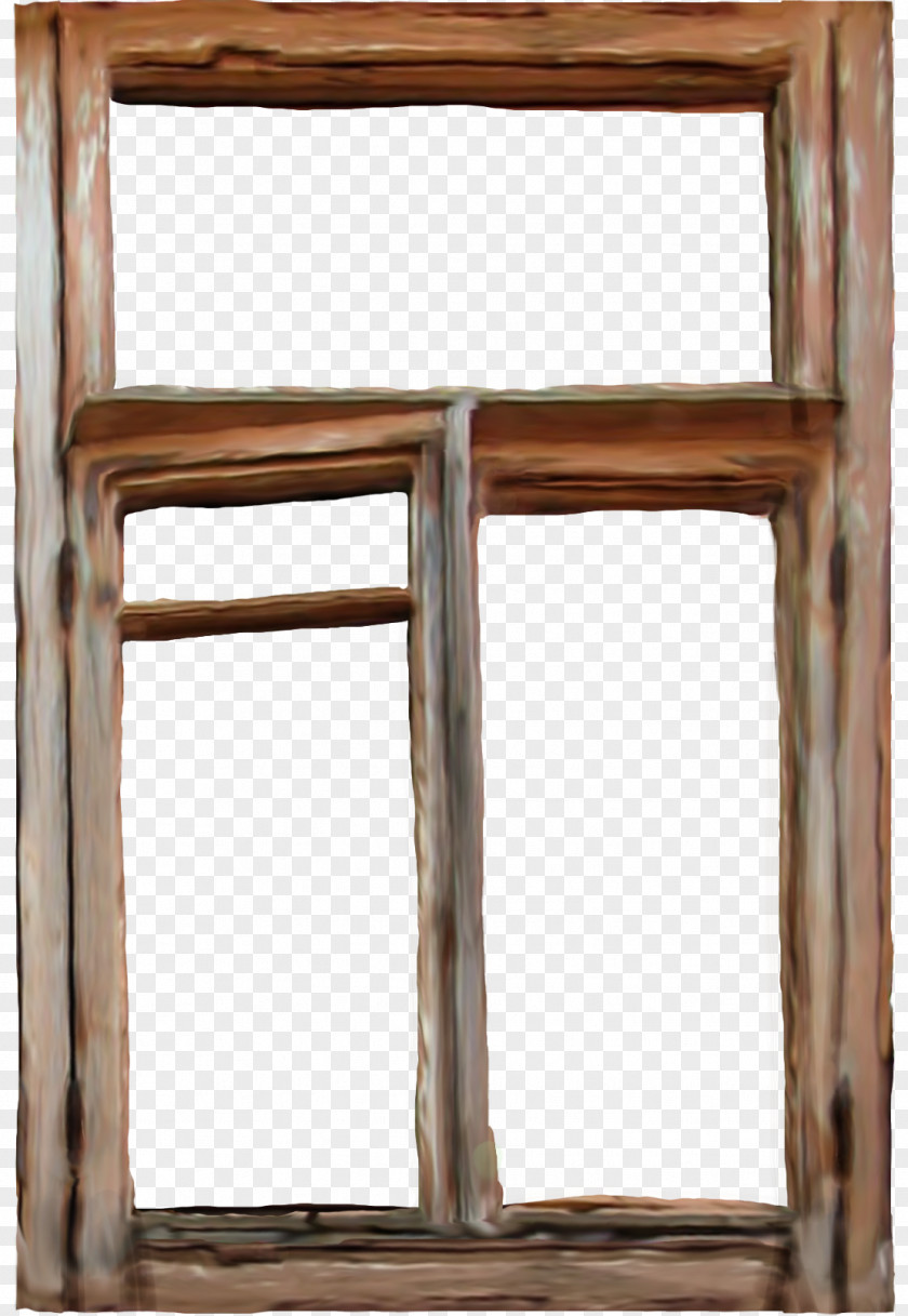 Brown Painted Windows Window Picture Frame Wood PNG