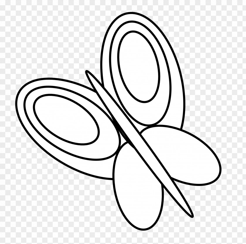 Butterfly Drawing Black And White Clip Art PNG