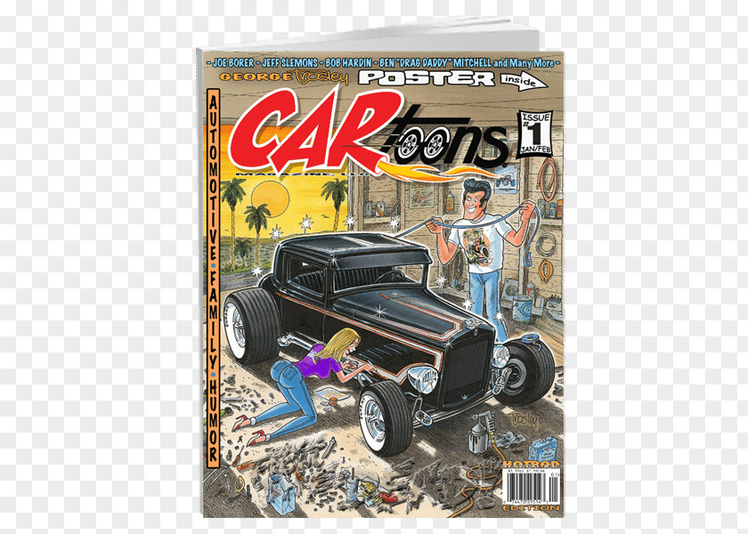 Cartoon Poster CARtoons Magazine Comic Book PNG