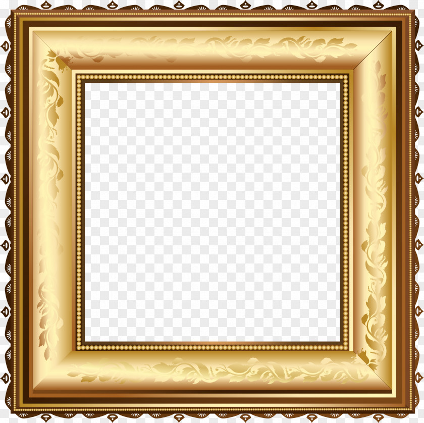 Frame Gold Picture Frames Mirror PNG
