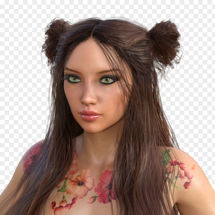 Hair Coloring Brown PNG