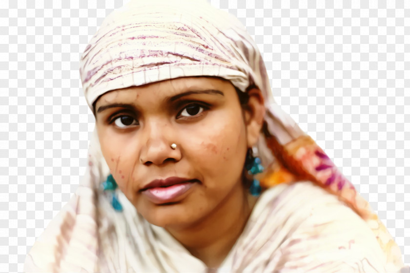 Smile Turban Woman Face PNG