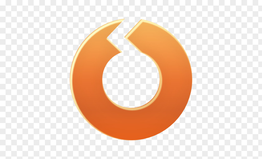 Actions Reload Symbol Orange Circle PNG