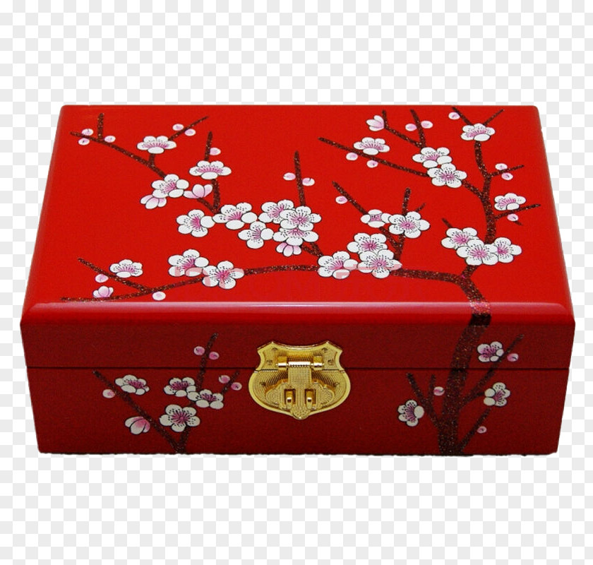 Decorative Cherry Red Box Blossom PNG