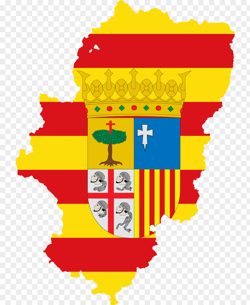 Flag Aragonian Lippu Kingdom Of Aragon Aragonese Language PNG