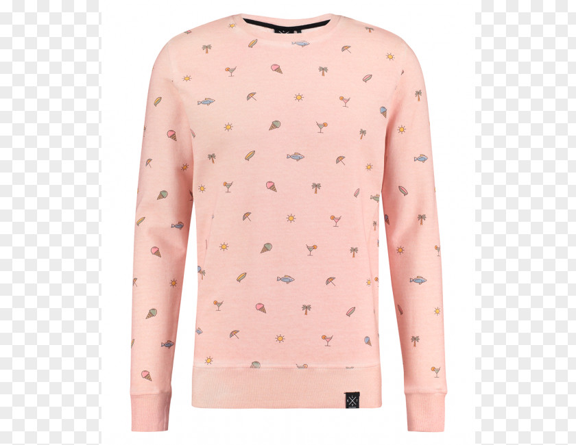 Fresh Nectarine Long-sleeved T-shirt Shoulder Sweater PNG
