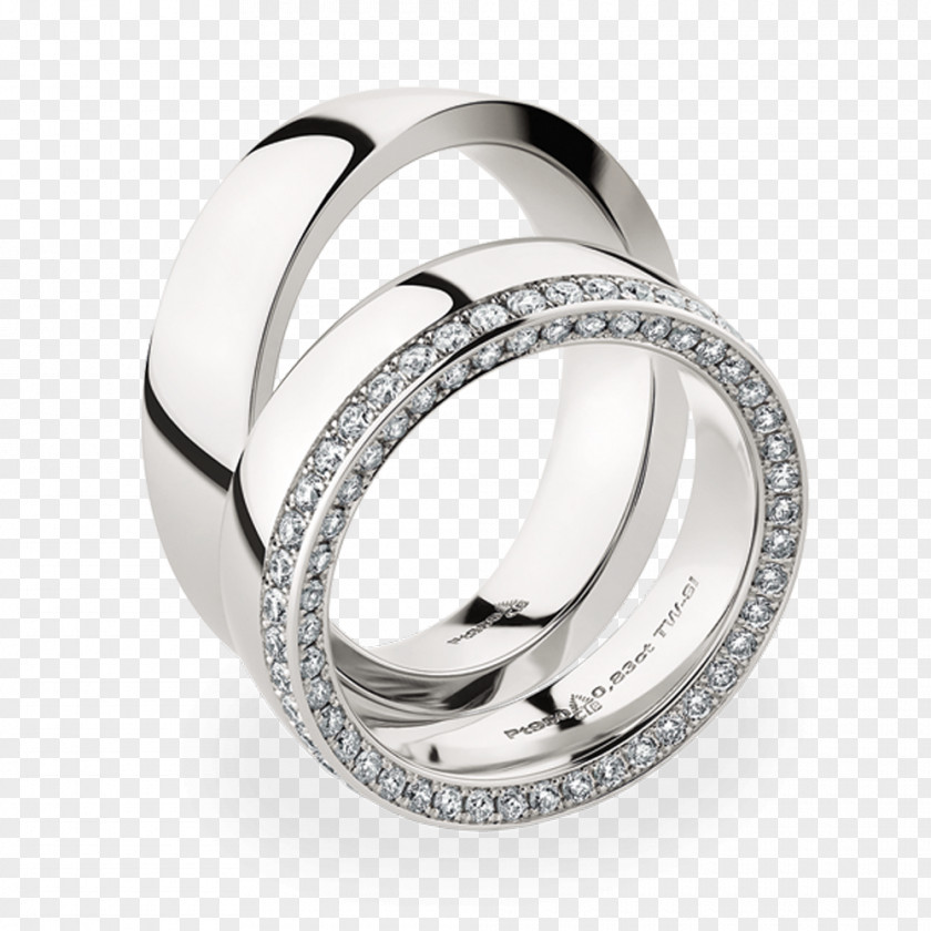 Ring Wedding Silver Brilliant Diamond PNG