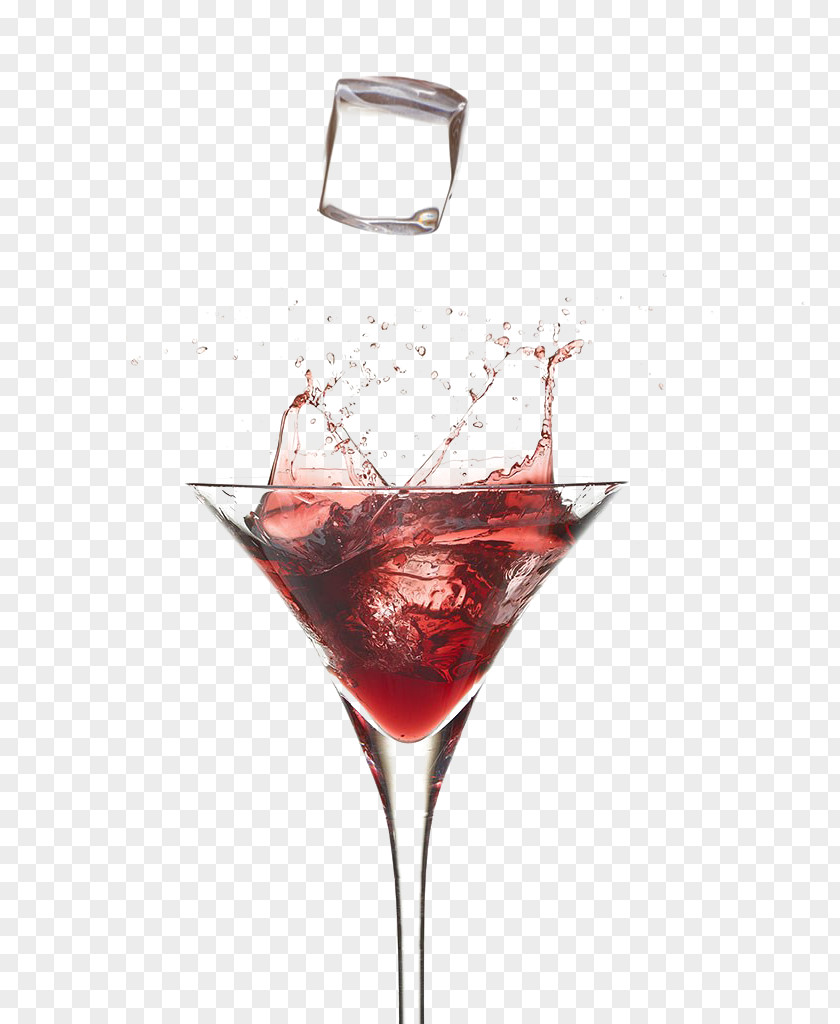 Splash,Red Wine Martini Cocktail Garnish Glass PNG