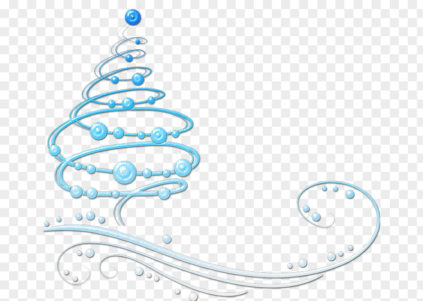 Blue Ribbon Christmas Tree PNG