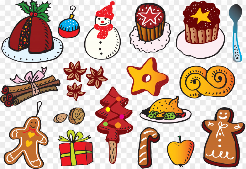 Christmas Candy Tree Dinner Clip Art PNG