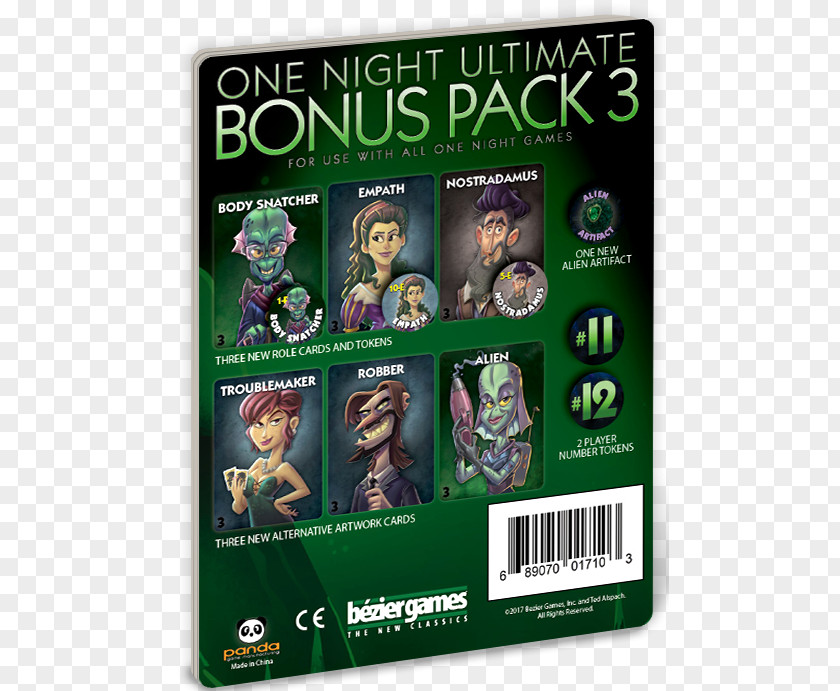 Game Night Bezier Games One Ultimate Werewolf Bézier Expansion Pack PNG