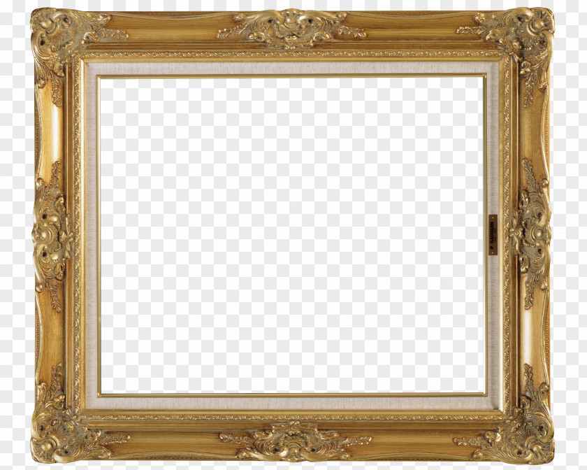 Golden Frame Picture Frames Renaissance Painting Art PNG