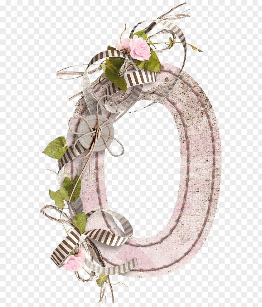 Floral Decoration Number 0 Letter Flower PNG