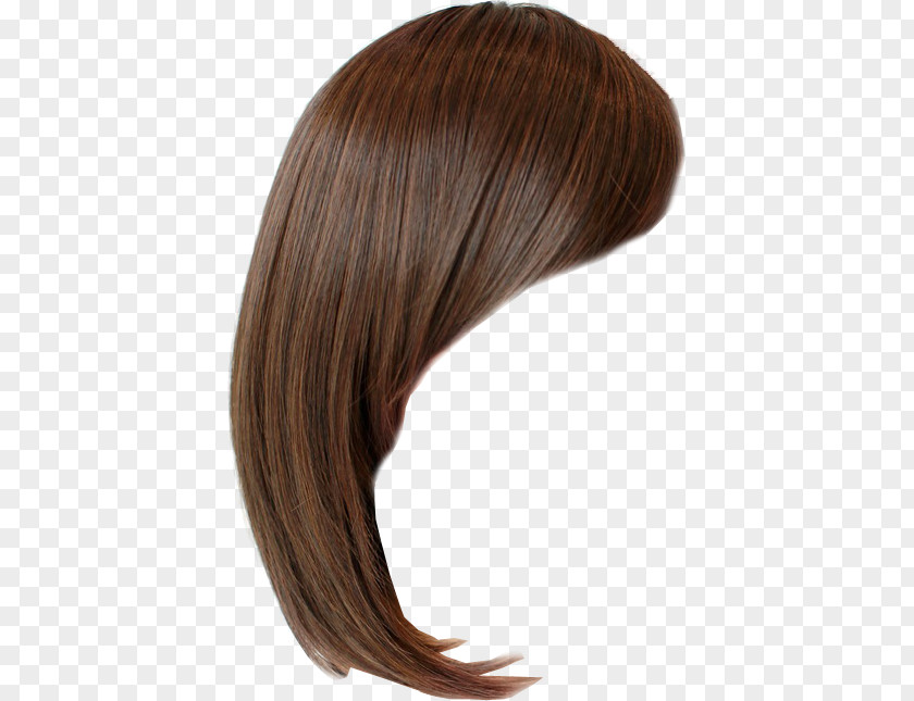 Hair Wig Hairstyle Bangs Brown PNG