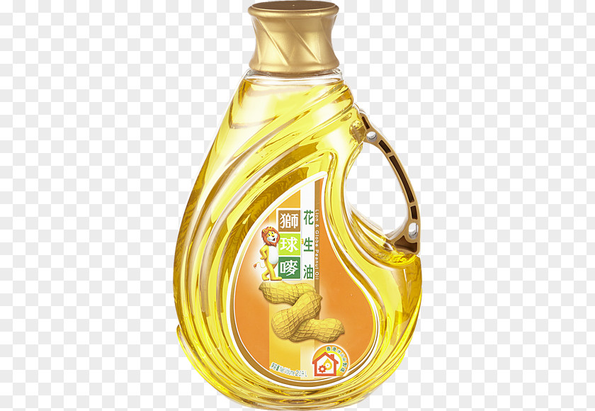 Lion Soybean Oil Liqueur Peanut Glass Bottle PNG