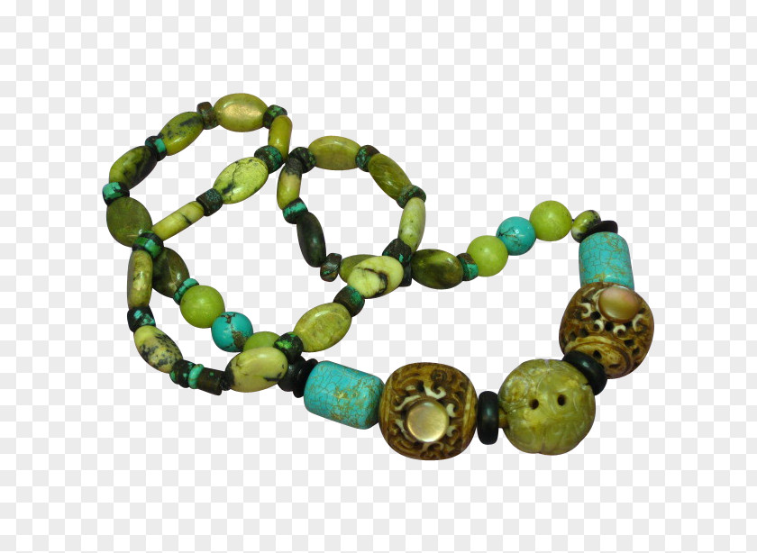 Turquoise Bead Bracelet PNG