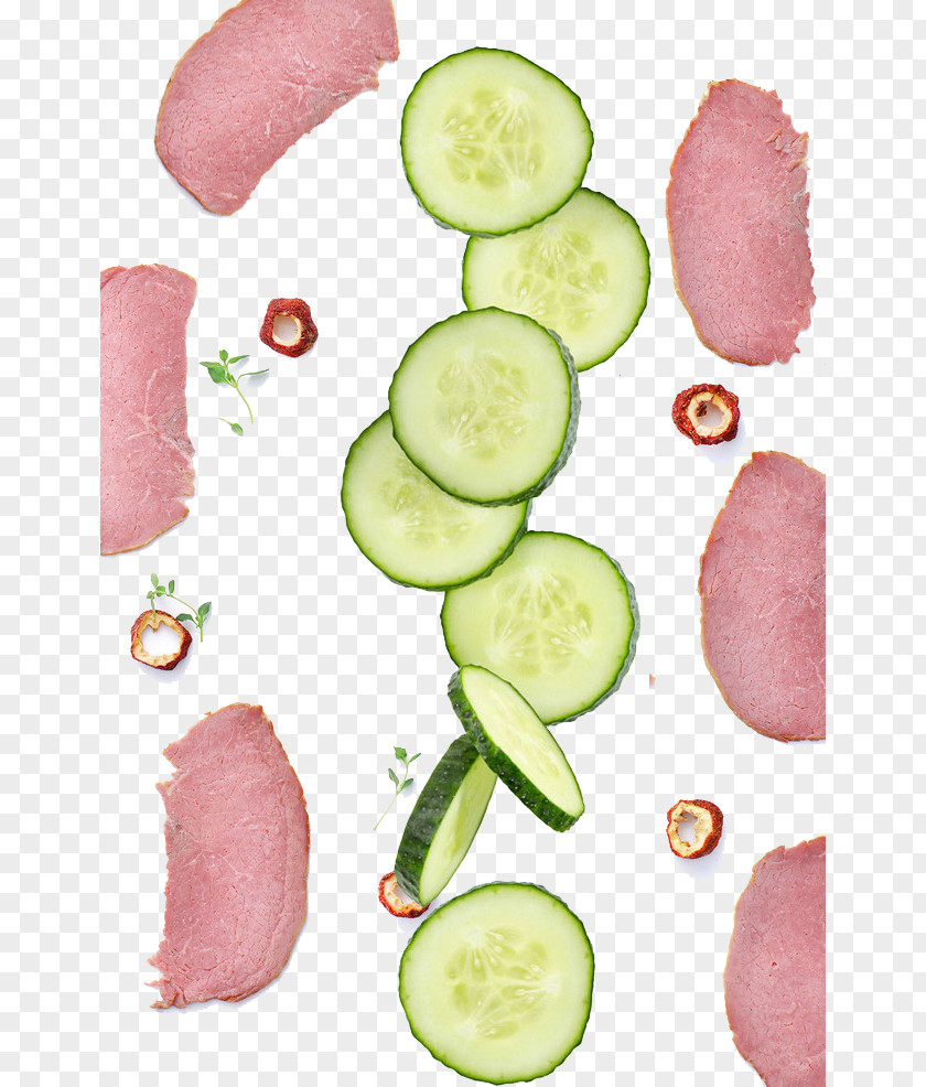 Meat And Cucumber Slicing Vegetable Food Tomato PNG