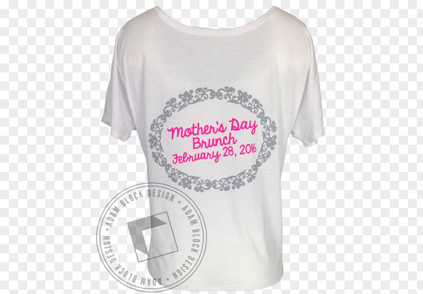 Mothers Day Brunch T-shirt Shoulder Sleeve Twisted Envy Font PNG