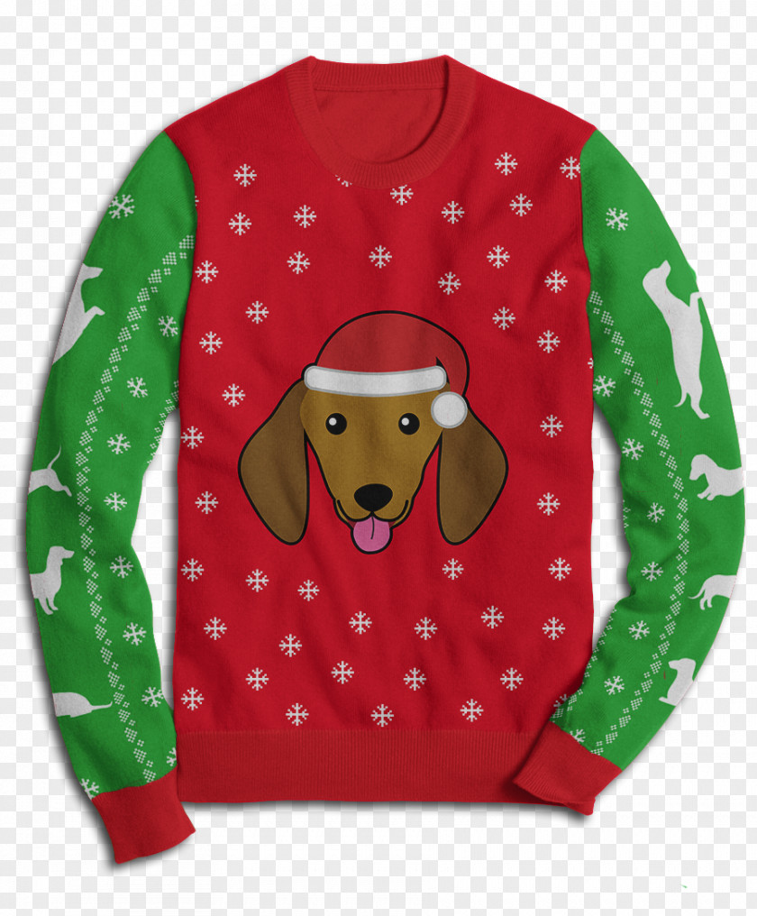 Reindeer Sleeve T-shirt Sweater Dog PNG