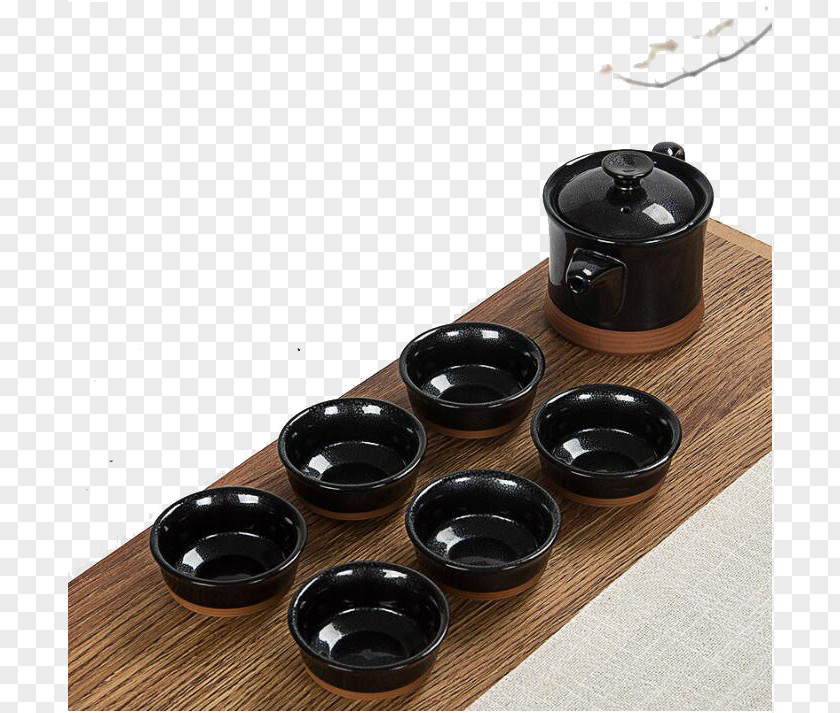 Black Wooden Tea Cup Teacup Google Images Download PNG