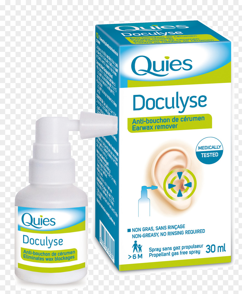 Cerumen Blockage 30ml Quies Doculyse Earwax Remover Docuspray Ear Hygiene Spray 100mlEar Wax Removal PNG