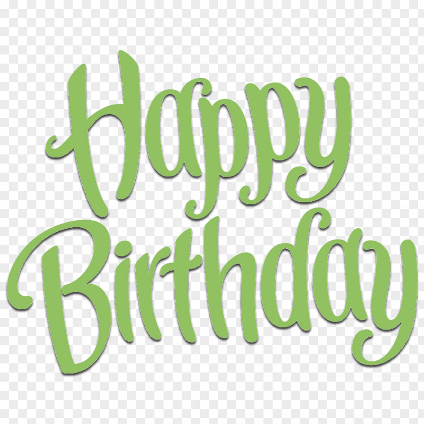 Green Birthday Wish Happiness Gift Quotation PNG