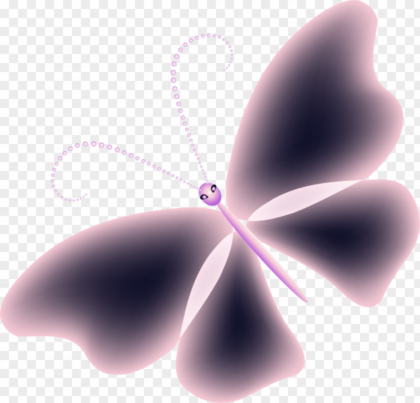 Purple Butterfly Close-up Wallpaper PNG