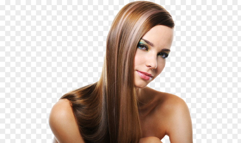 Shiny Hair Highlighting Brown Beauty Parlour Coloring PNG