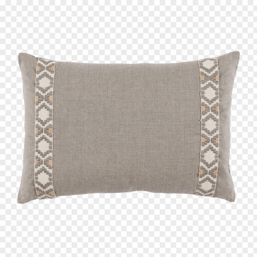 Twill Border Throw Pillows Cushion Upholstery Linen PNG